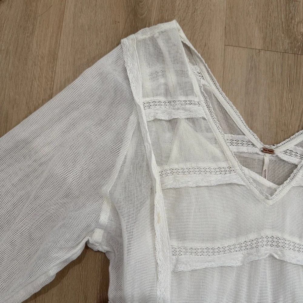 Free People Berlin Mini Tiered Lace Dress - Picture 3 of 4